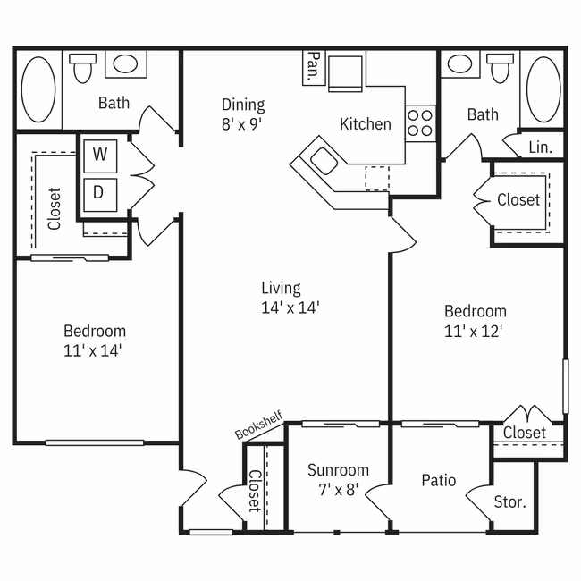 Unit 1208 1208 floor plan